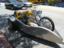 Lamborghini Gallardo с эксклюзивным мотоциклетным прицепом