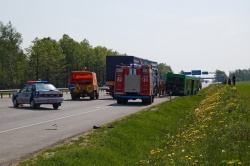 БМВ на высокой скорости влетело в такси на Могилевском шоссе.