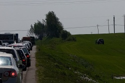 БМВ на высокой скорости влетело в такси на Могилевском шоссе.