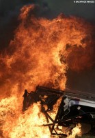 Автомобиль пилота Hunter Abbott налетела на ограждение